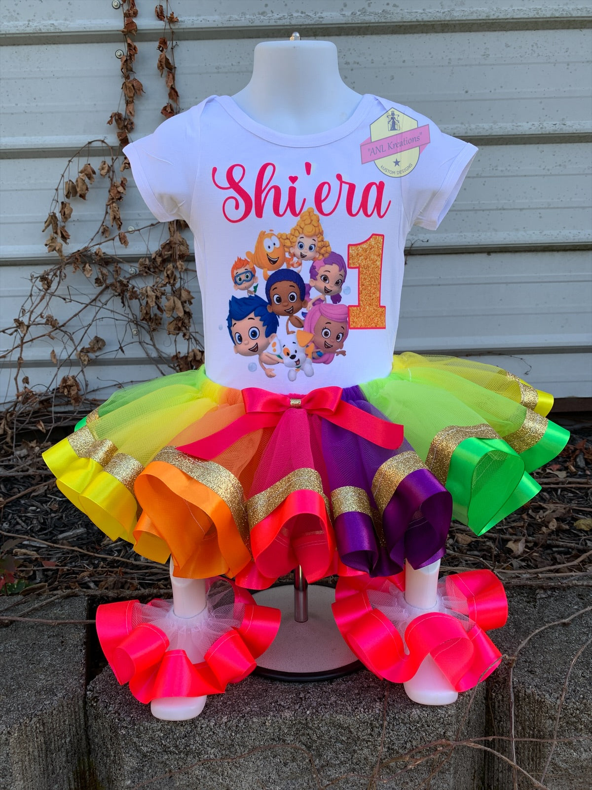 Bubble Guppies Inspired Birthday Shirt, Bubble Guppies Outfit. Optiona ANL Kreations Bubble Guppies Inspired Birthday Shirt, Bubble Guppies Outfit. Optiona ANL Kreations