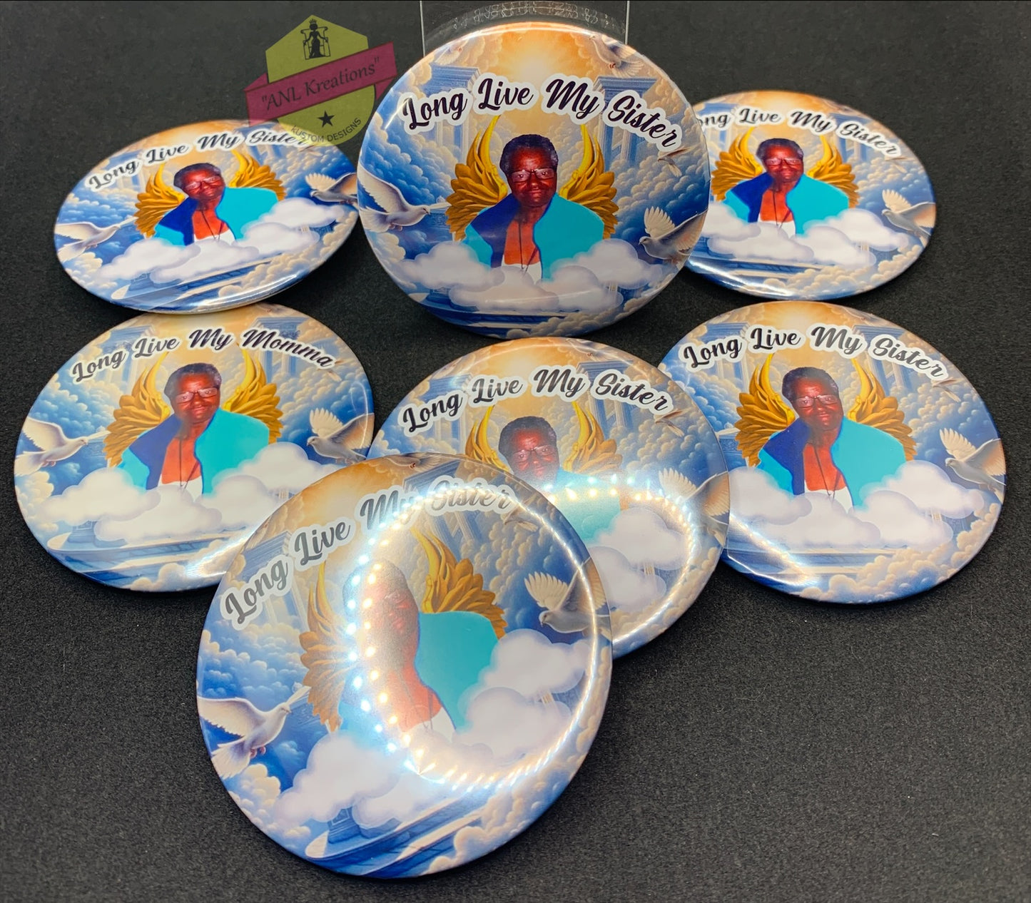 Custom Buttons, Personalized Photo Buttons, Picture Buttons, Picture Pins, Photo Pins