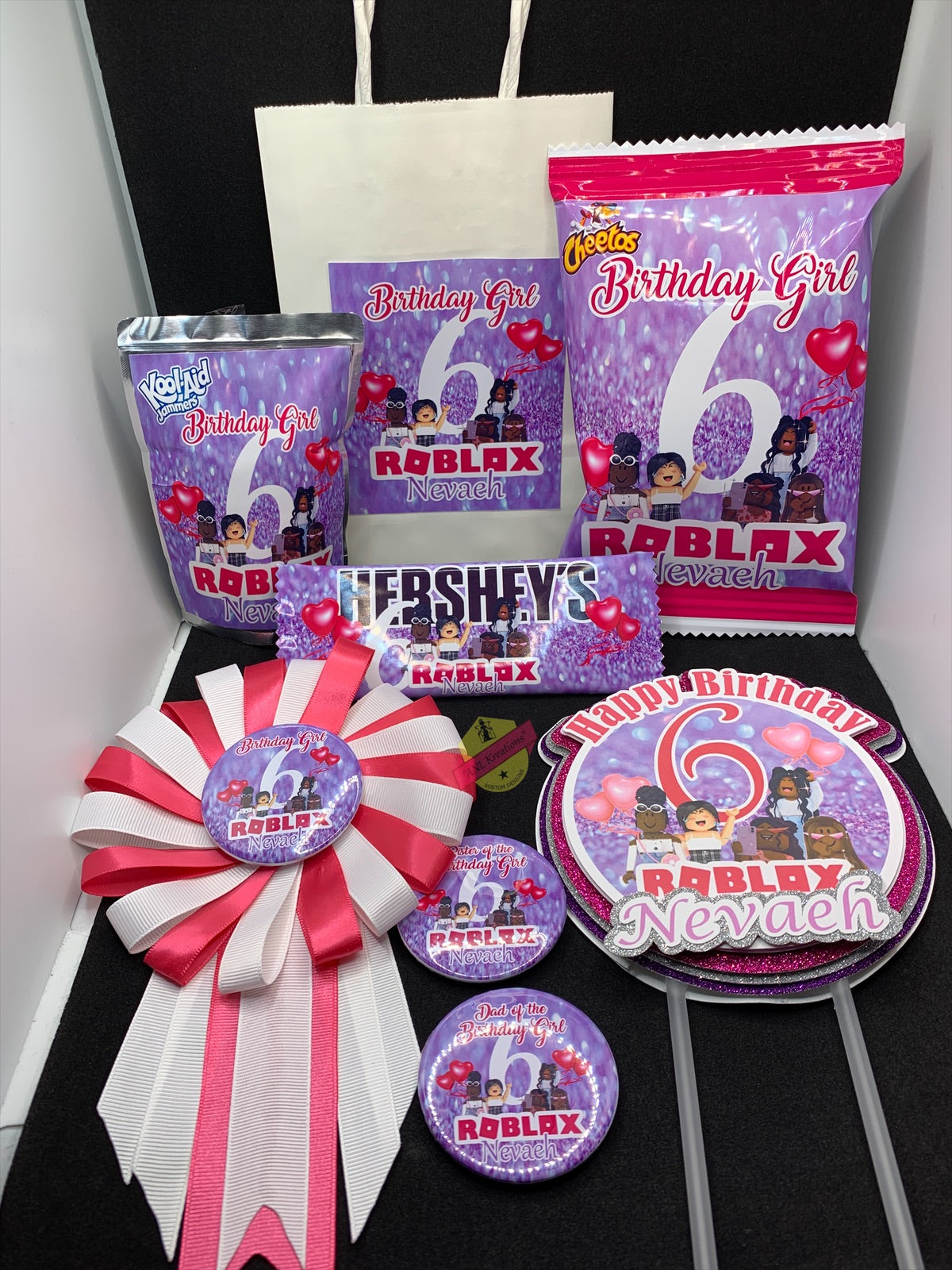 Custom Party Favors, Chip Bags, Treat Bags, Water Bottles, Candy Bars, Boxed Candies, Capri Suns, Kool Aid Jammers, Pringles, Foam Cups, Plastic Cups, Gabel Party Boxes, Clear Plastic Plates, Color/ Activity Books