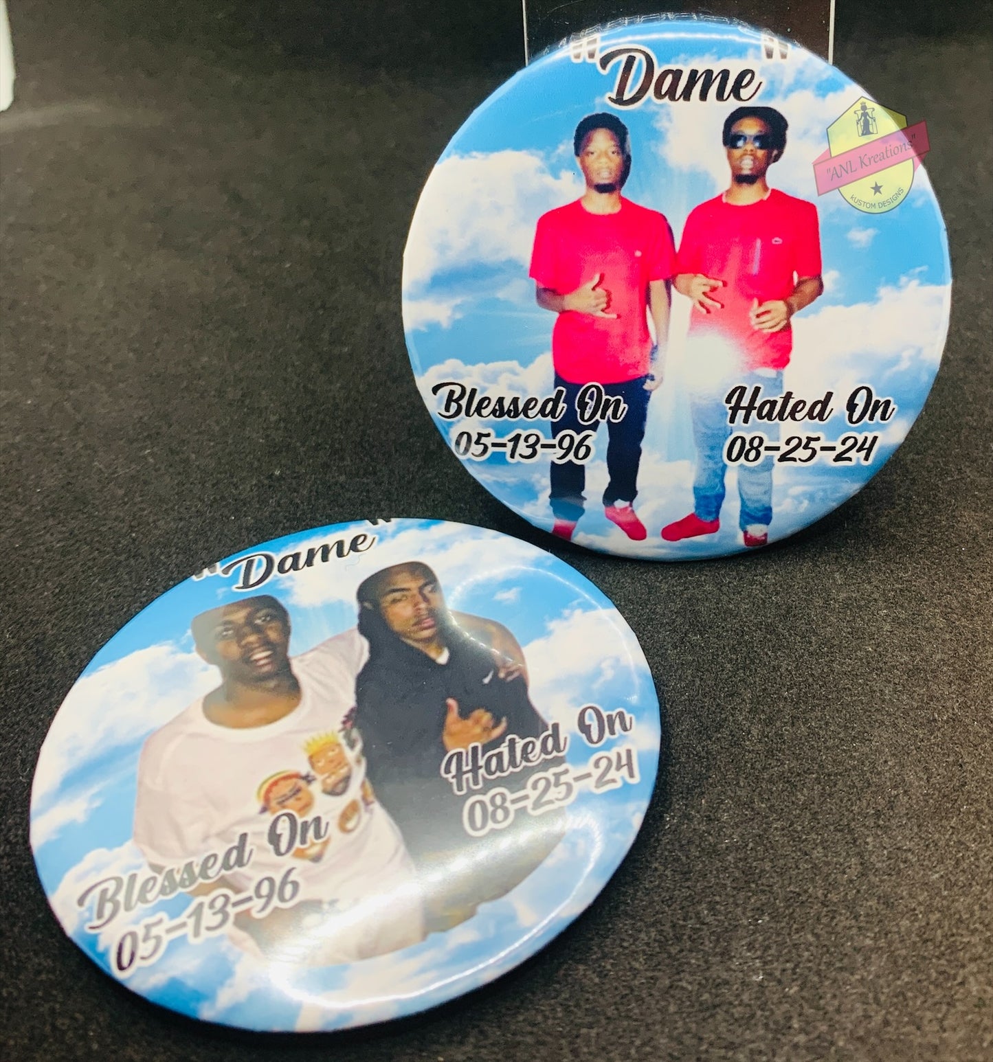 Custom Buttons, Personalized Photo Buttons, Picture Buttons, Picture Pins, Photo Pins
