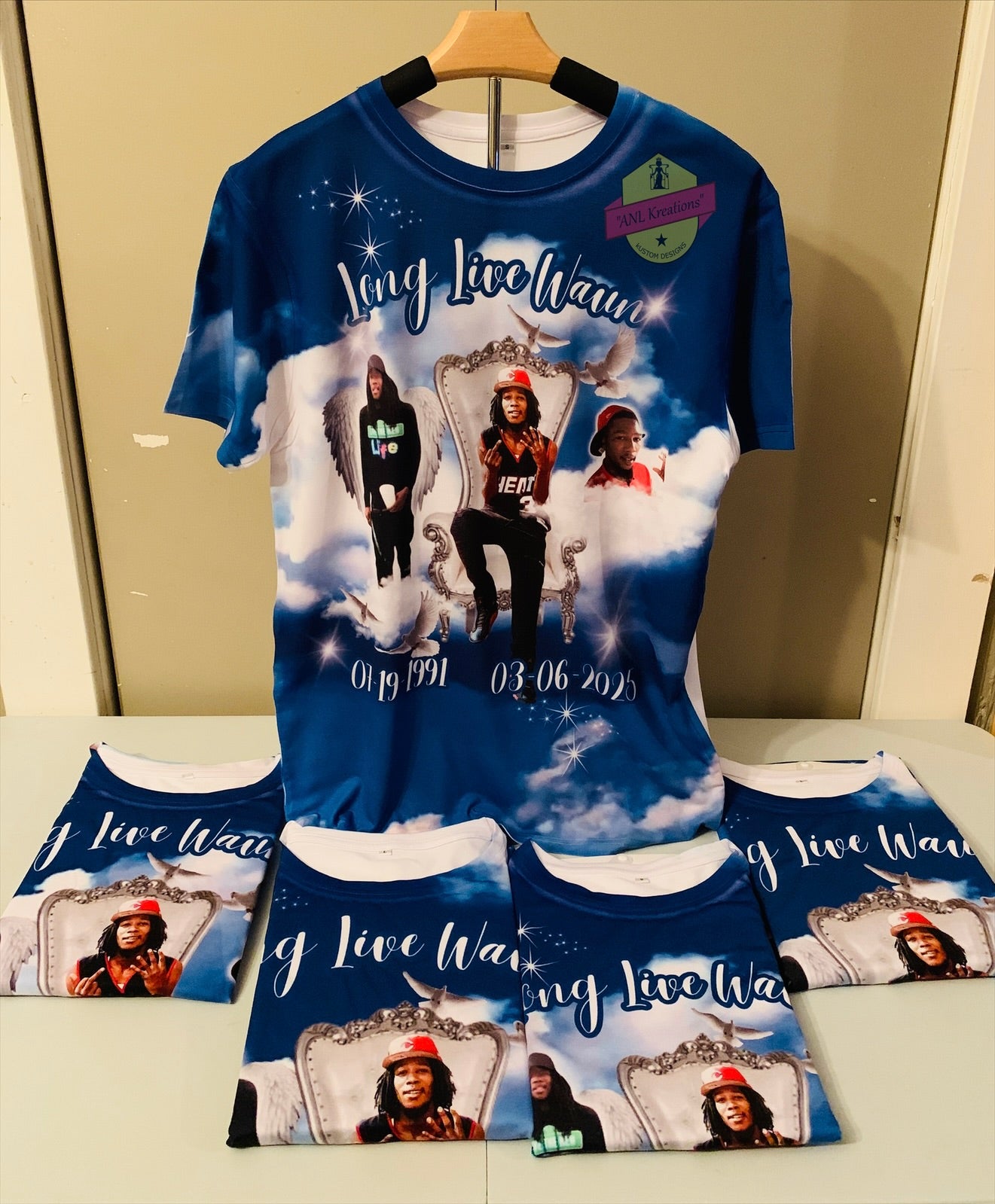 Adult Custom All Over 3-D Shirts