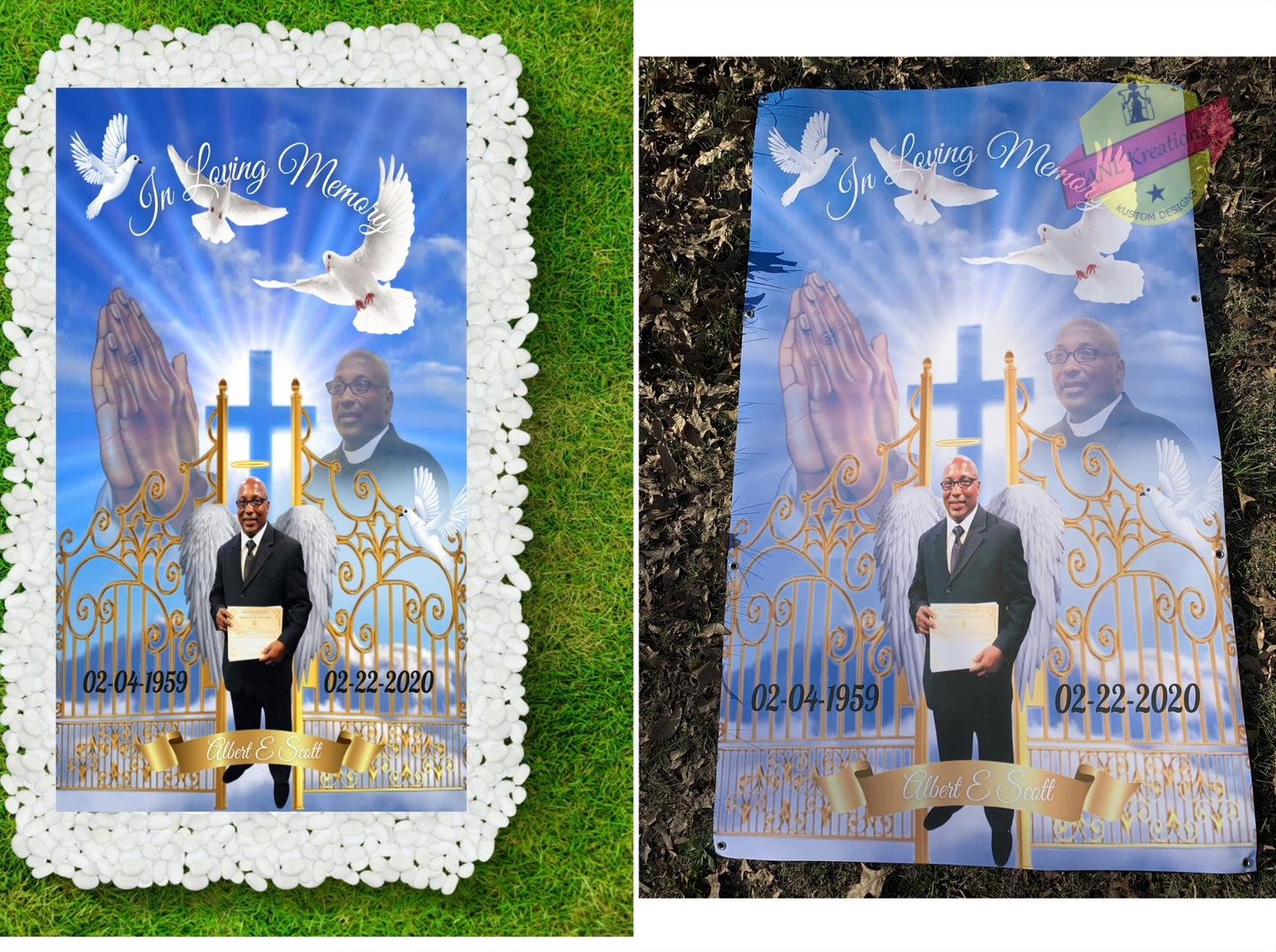 Custom Grave Blanket