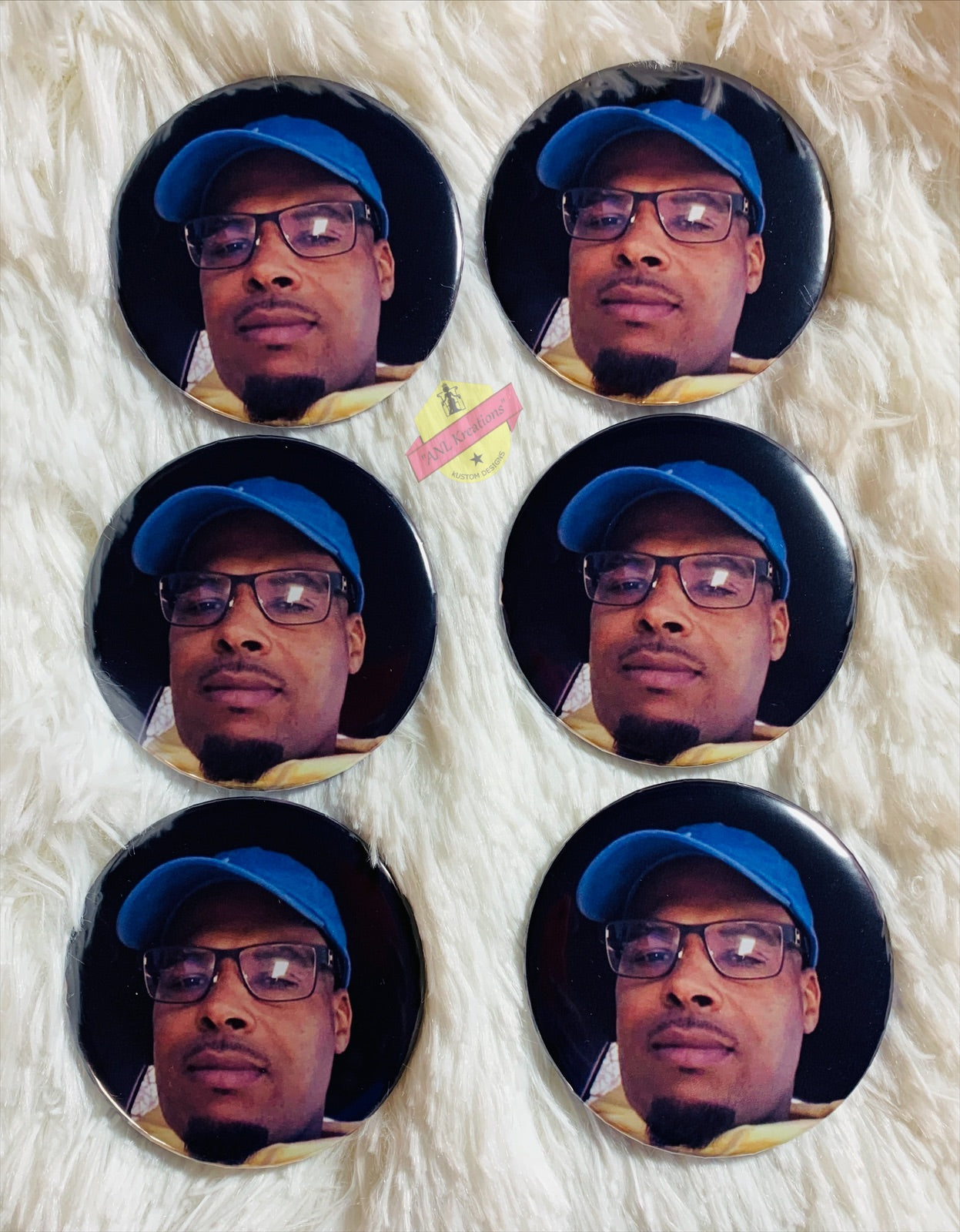 Custom Buttons, Personalized Photo Buttons, Picture Buttons, Picture Pins, Photo Pins