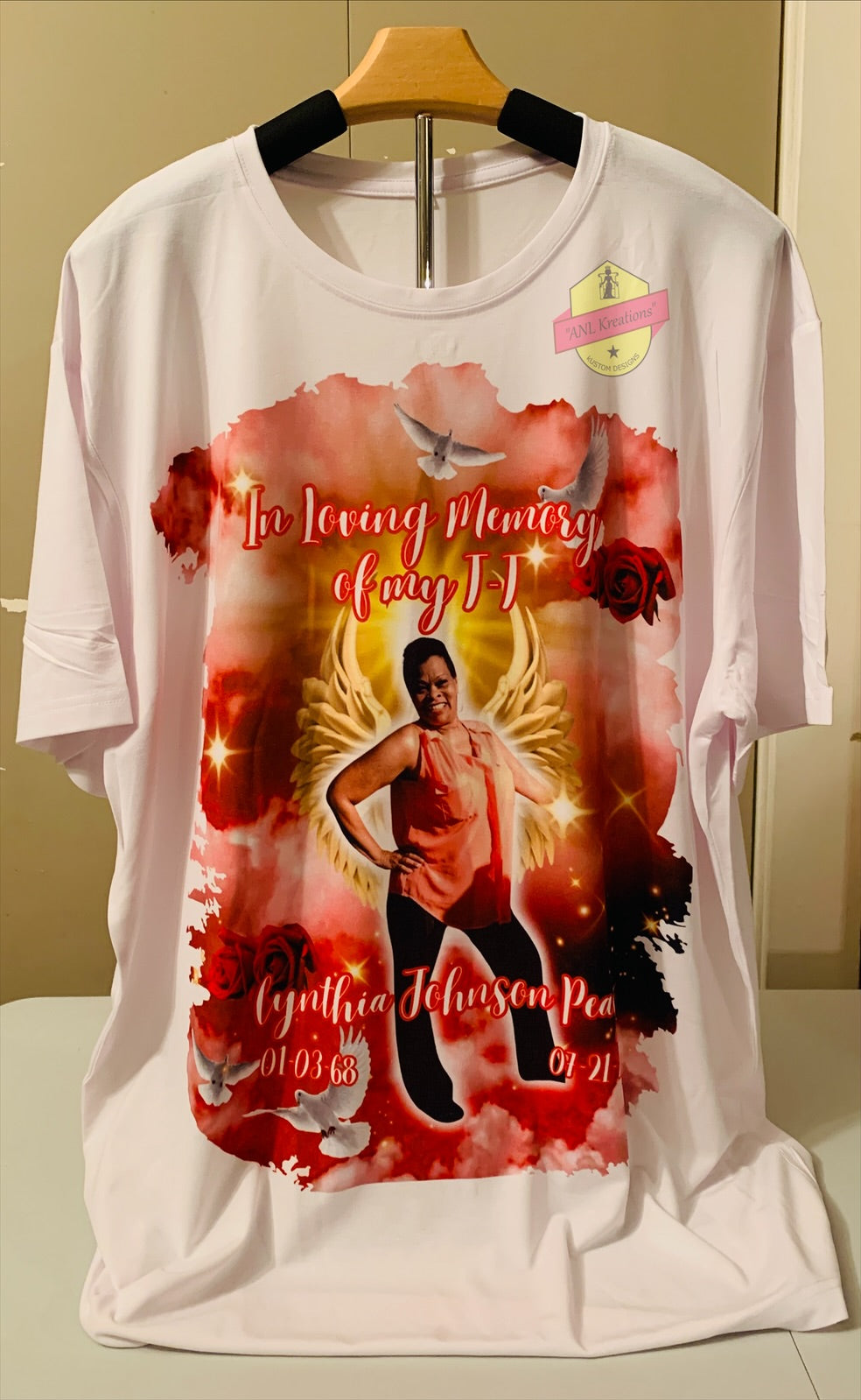 Custom Middle Image 3D T-Shirt