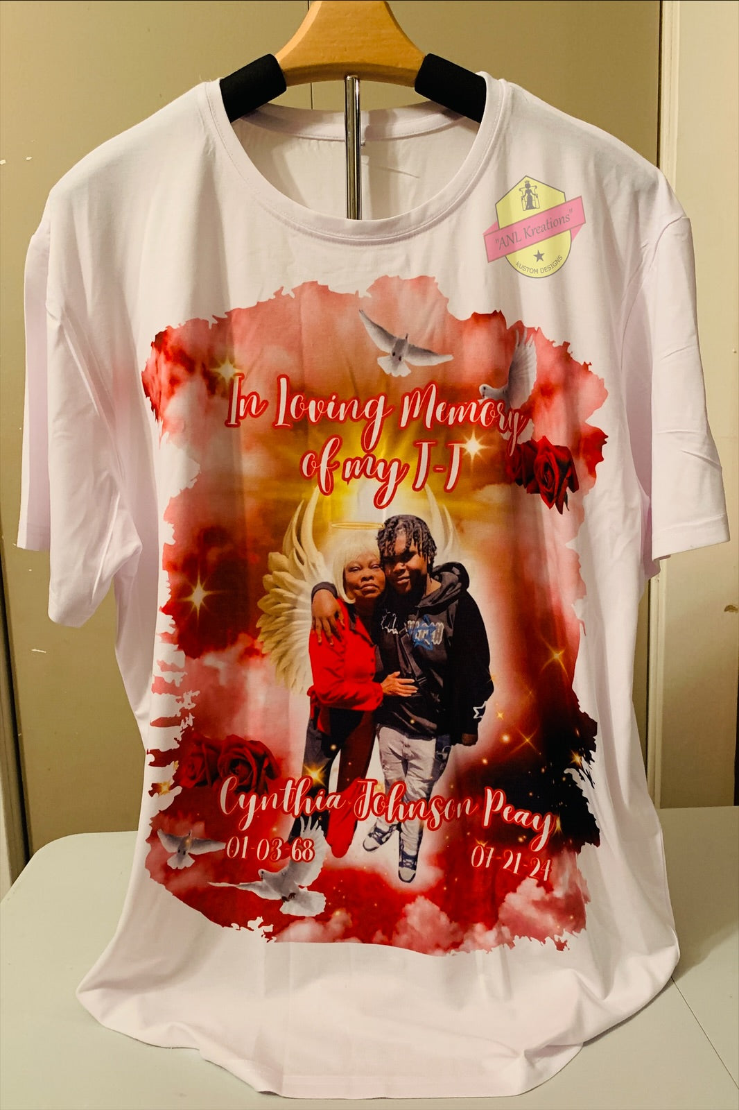 Custom Middle Image 3D T-Shirt
