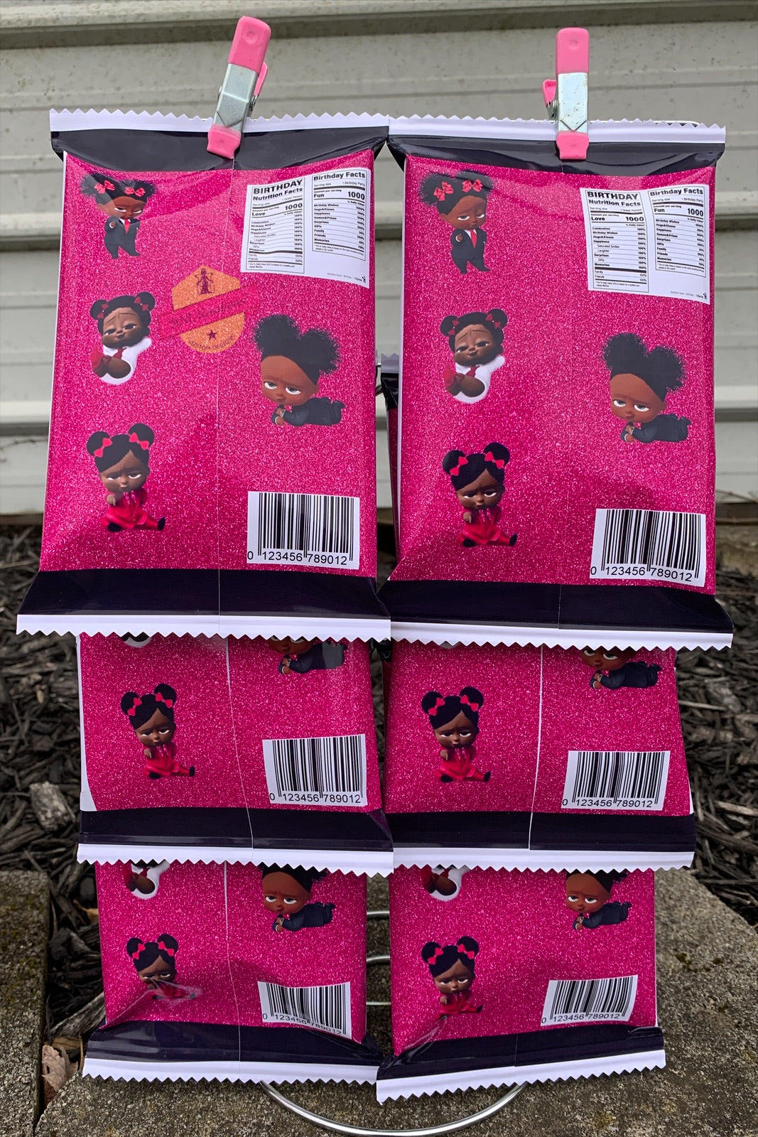 Custom Party Favors, Chip Bags, Treat Bags, Water Bottles, Candy Bars, Boxed Candies, Capri Suns, Kool Aid Jammers, Pringles, Foam Cups, Plastic Cups, Gabel Party Boxes, Clear Plastic Plates, Color/ Activity Books