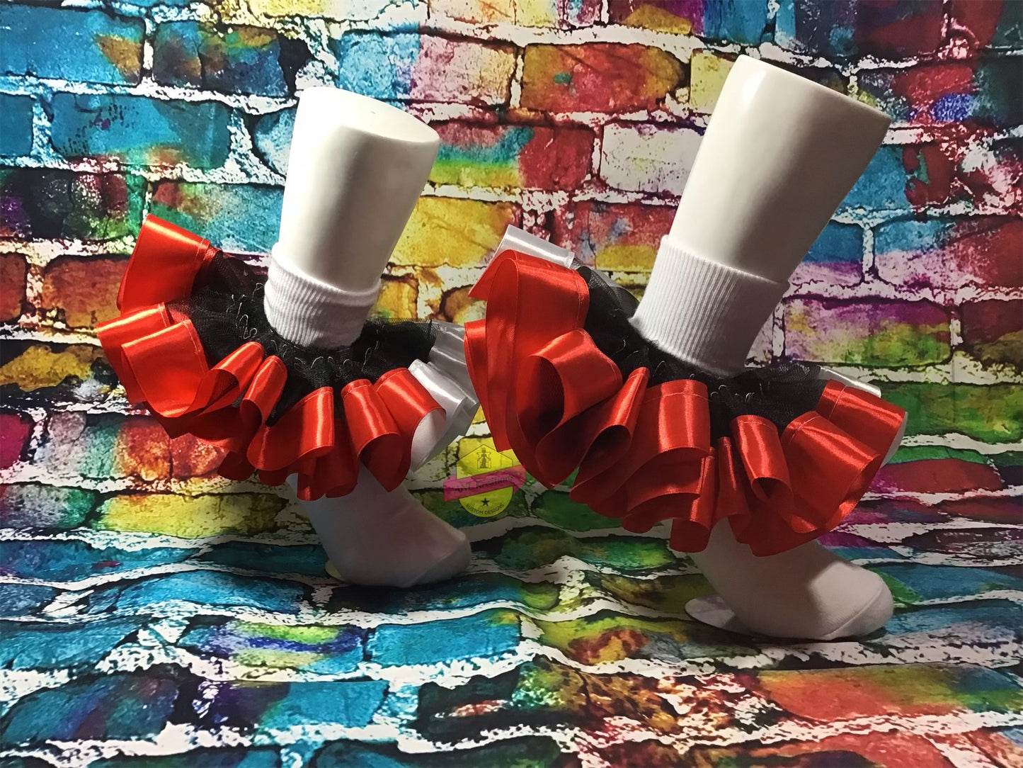 Custom Ruffle Socks, Custom Tu-Tu Sock, Ribbon Socks, Custom Anklets.