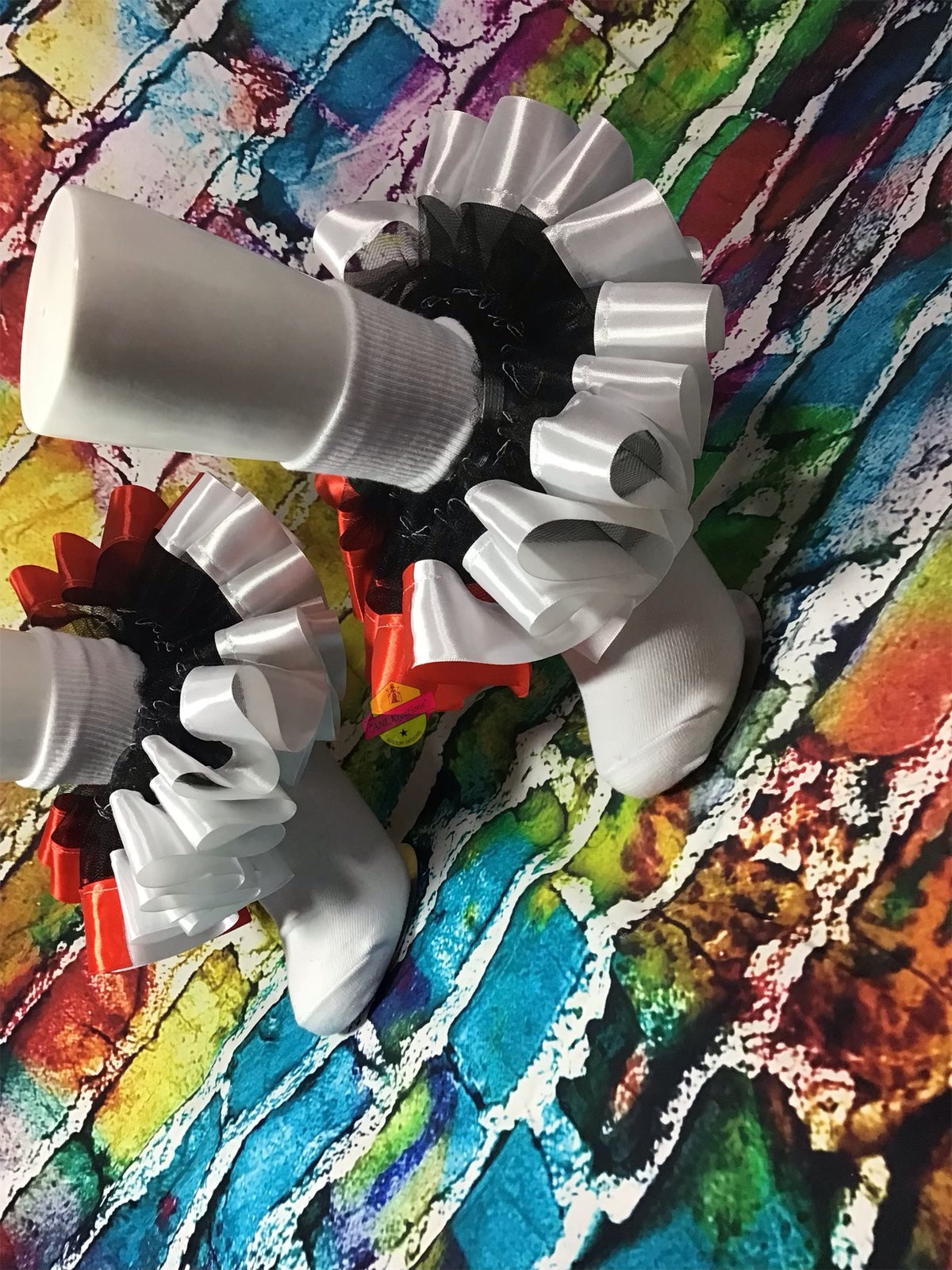 Custom Ruffle Socks, Custom Tu-Tu Sock, Ribbon Socks, Custom Anklets.