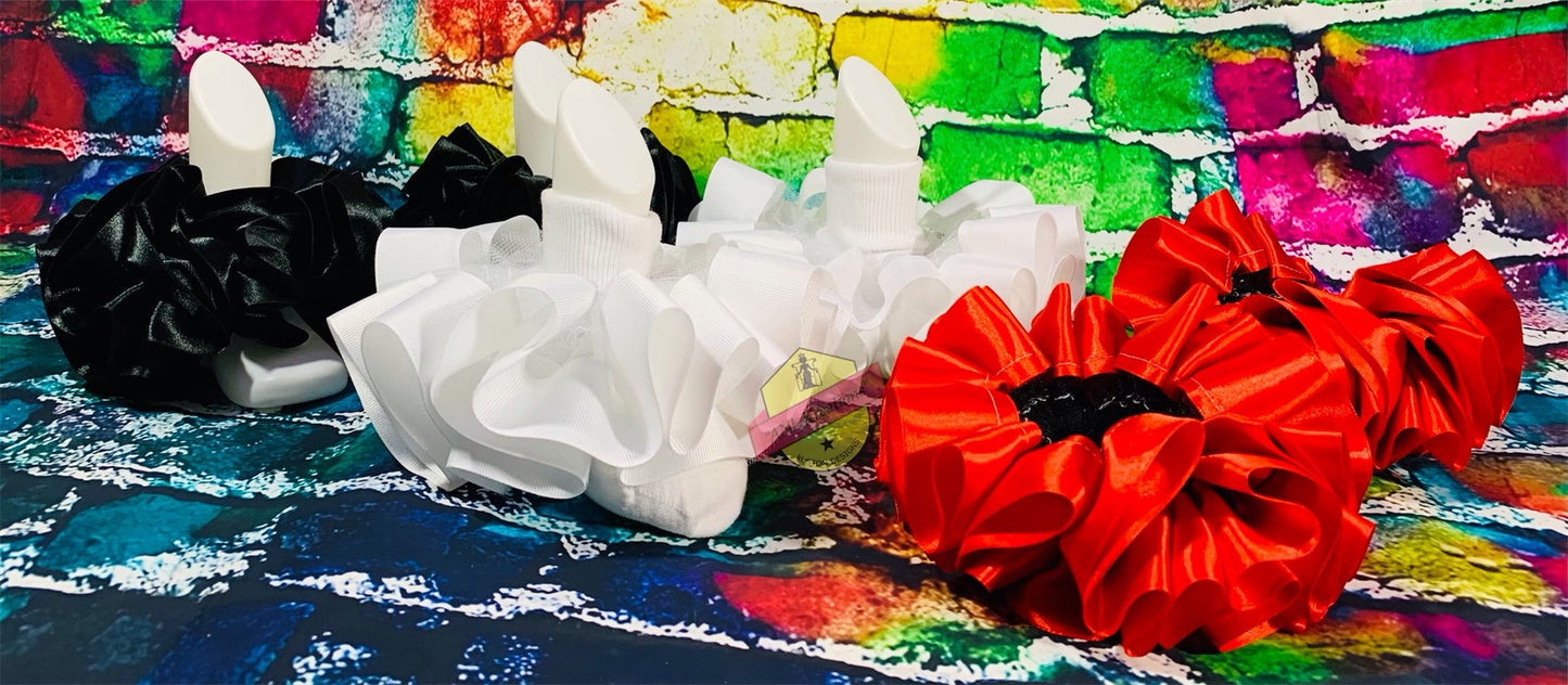 Custom Ruffle Socks, Custom Tu-Tu Sock, Ribbon Socks, Custom Anklets.