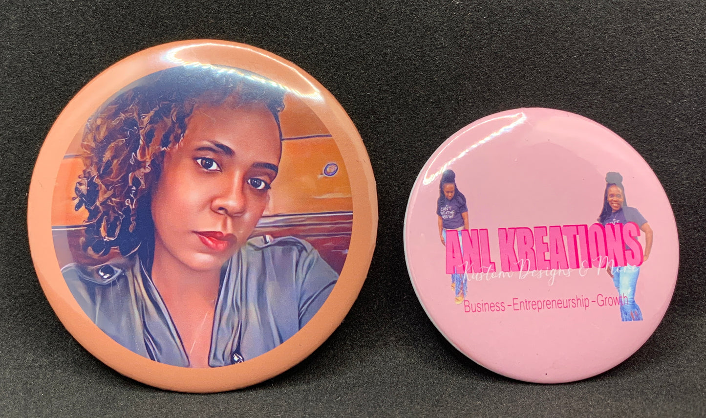 Custom Buttons, Personalized Photo Buttons, Picture Buttons, Picture Pins, Photo Pins
