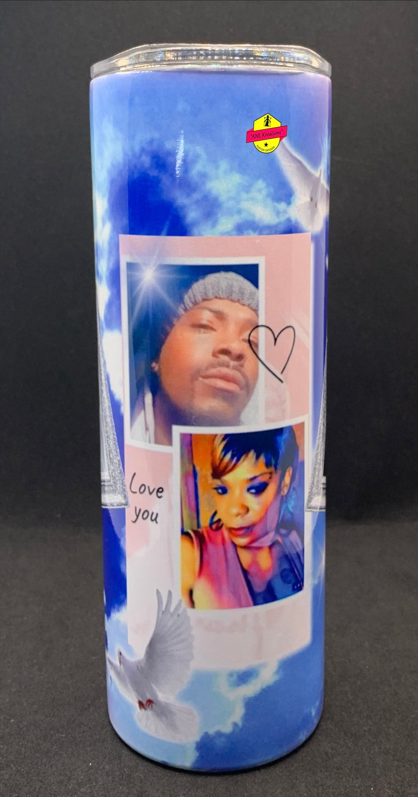 Customized 20oz Memorial Skinny Stainless Steel Tumbler