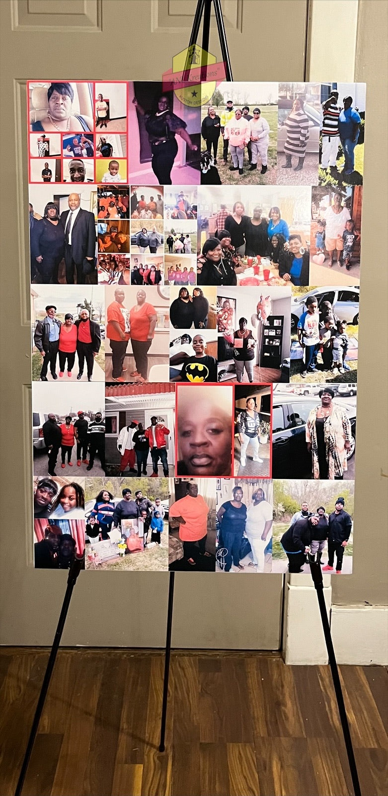 Custom Photo Board, Memorial Welcome Board