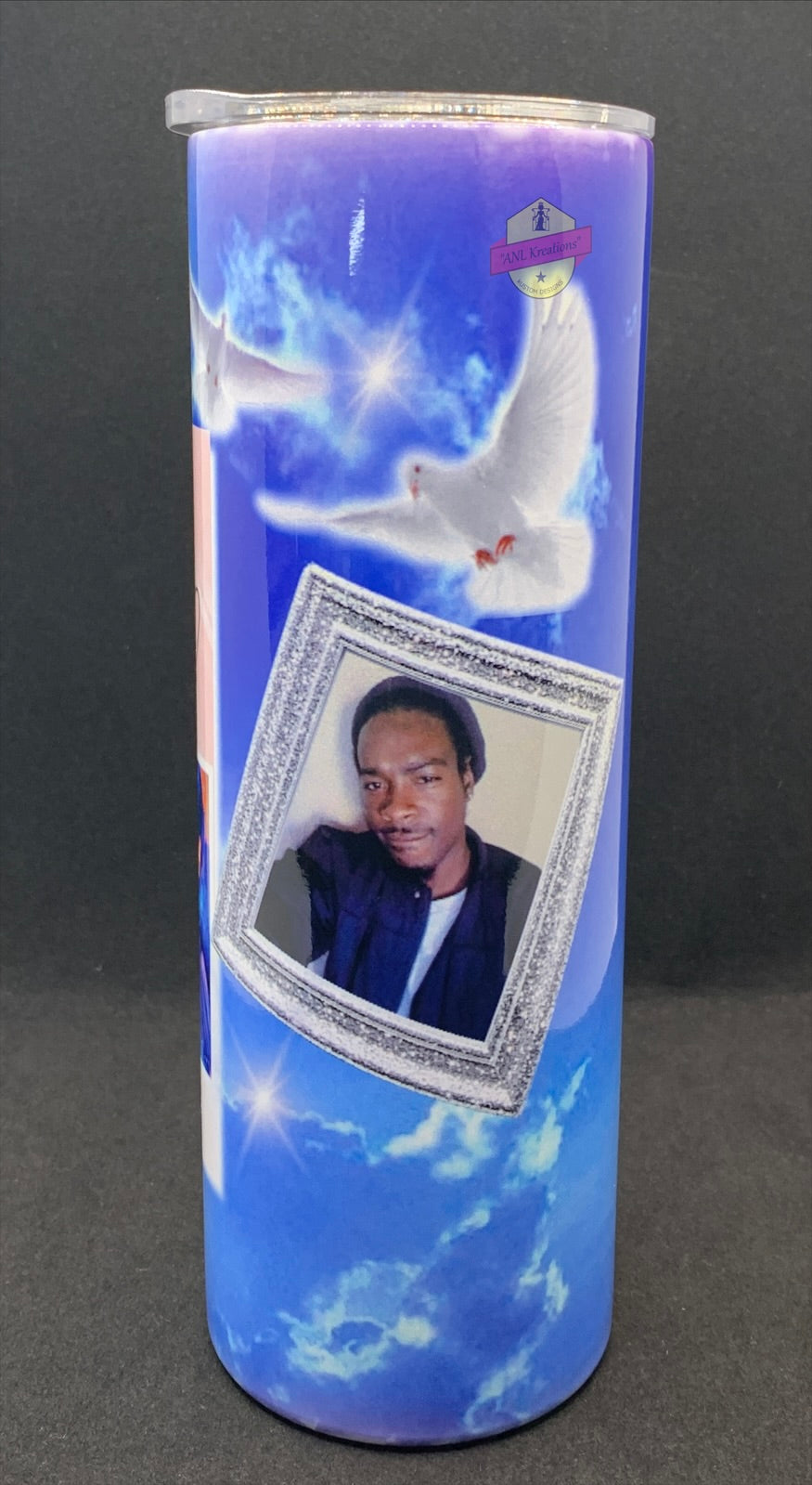 Customized 20oz Memorial Skinny Stainless Steel Tumbler