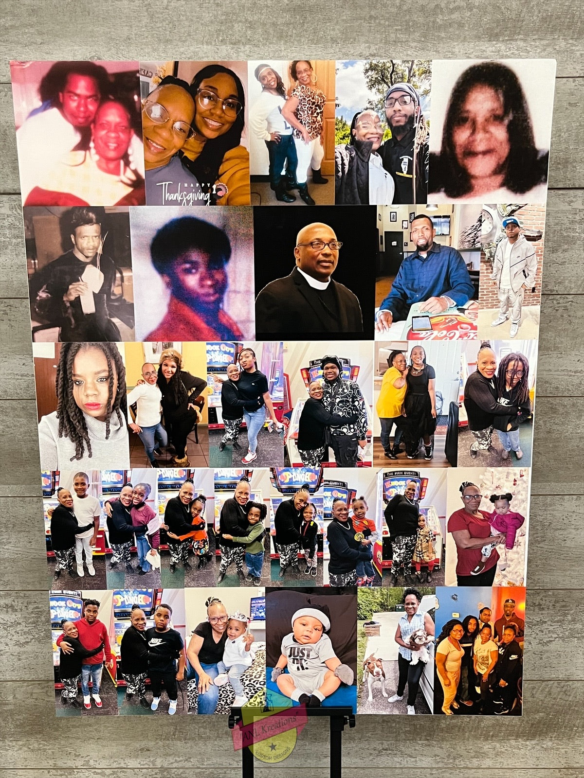 Custom Photo Board, Memorial Welcome Board