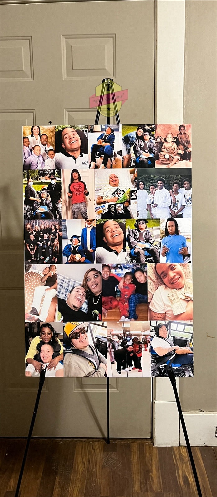 Custom Photo Board, Memorial Welcome Board