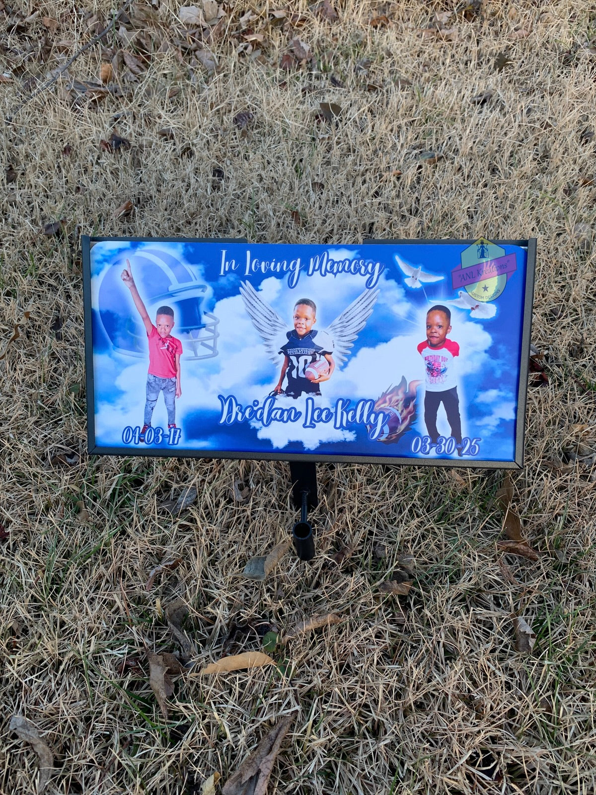 6x12 inch Temporary Memorial Grave Marker