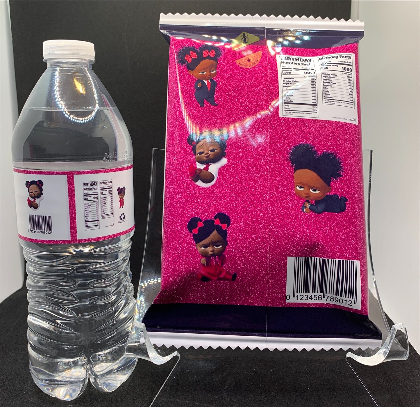 Custom Party Favors, Chip Bags, Treat Bags, Water Bottles, Candy Bars, Boxed Candies, Capri Suns, Kool Aid Jammers, Pringles, Foam Cups, Plastic Cups, Gabel Party Boxes, Clear Plastic Plates, Color/ Activity Books