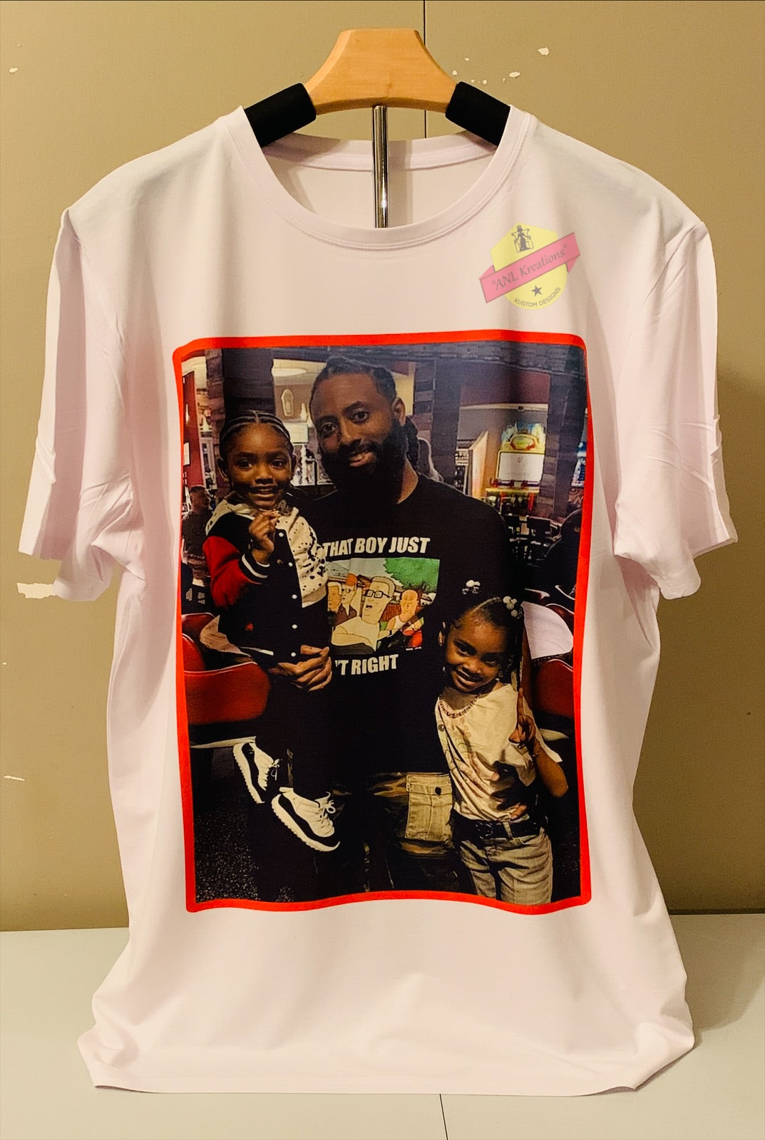 Custom Middle Image 3D T-Shirt