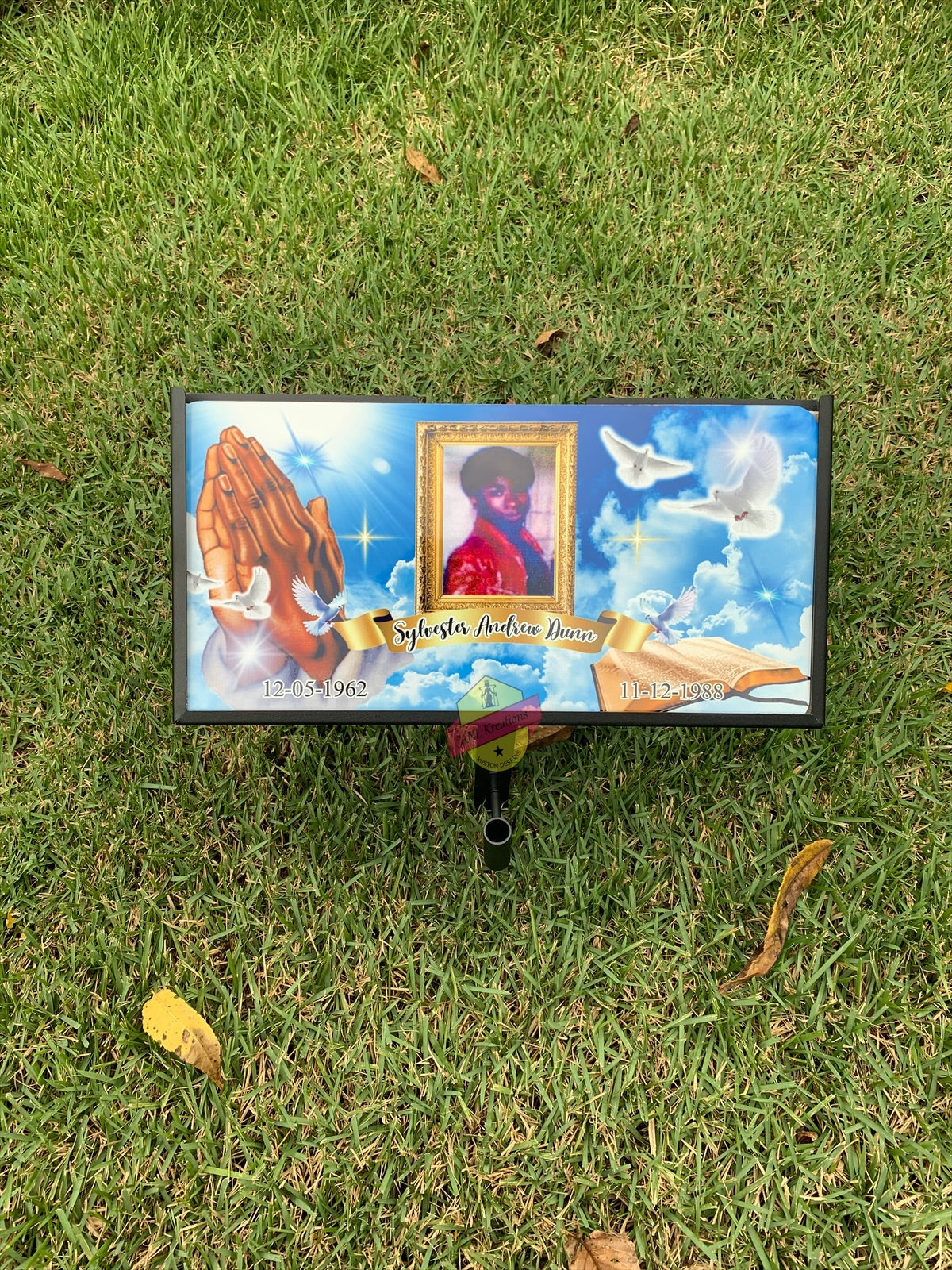 6x12 inch Temporary Memorial Grave Marker