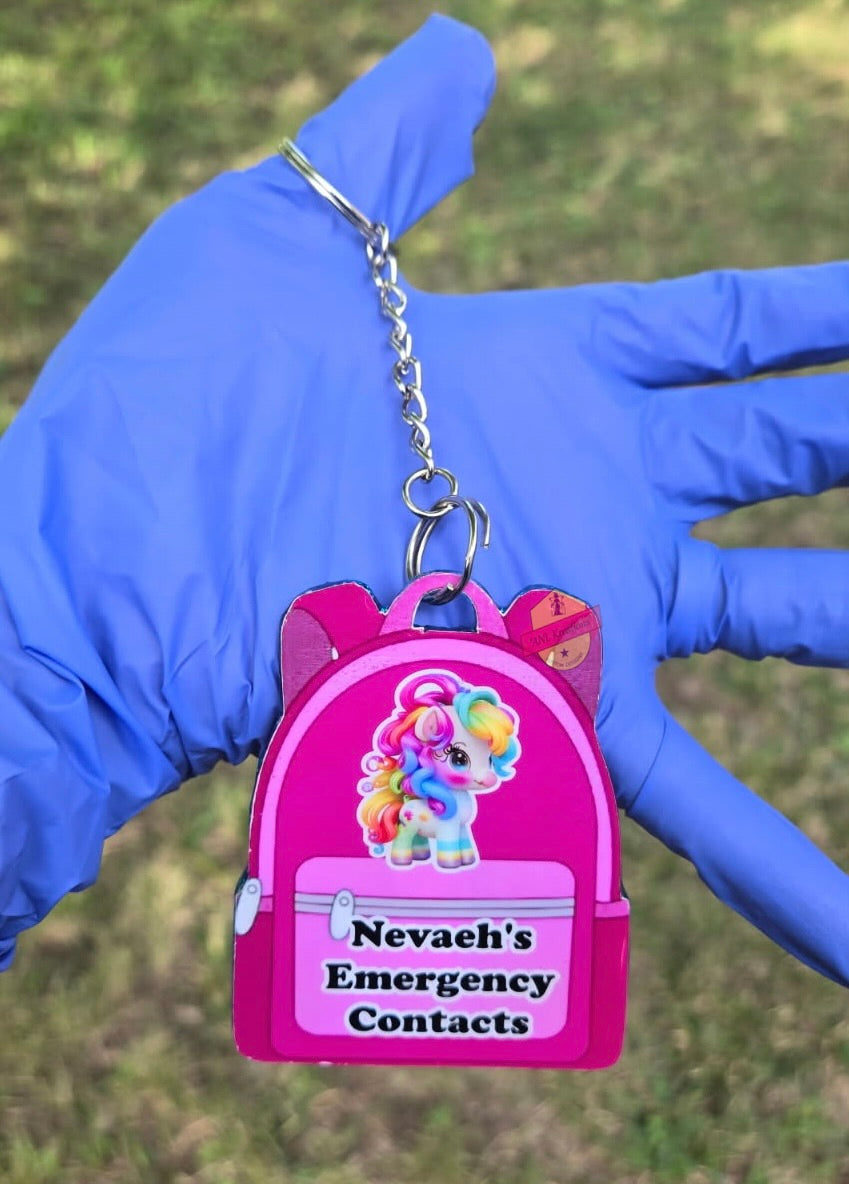 Custom Scan NFC Tag, QR Code, Child Safety Key Chains, Key Chain