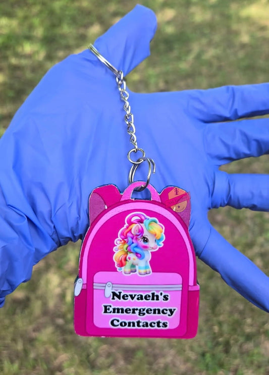 Custom Scan NFC Tag, QR Code, Child Safety Key Chains, Key Chain