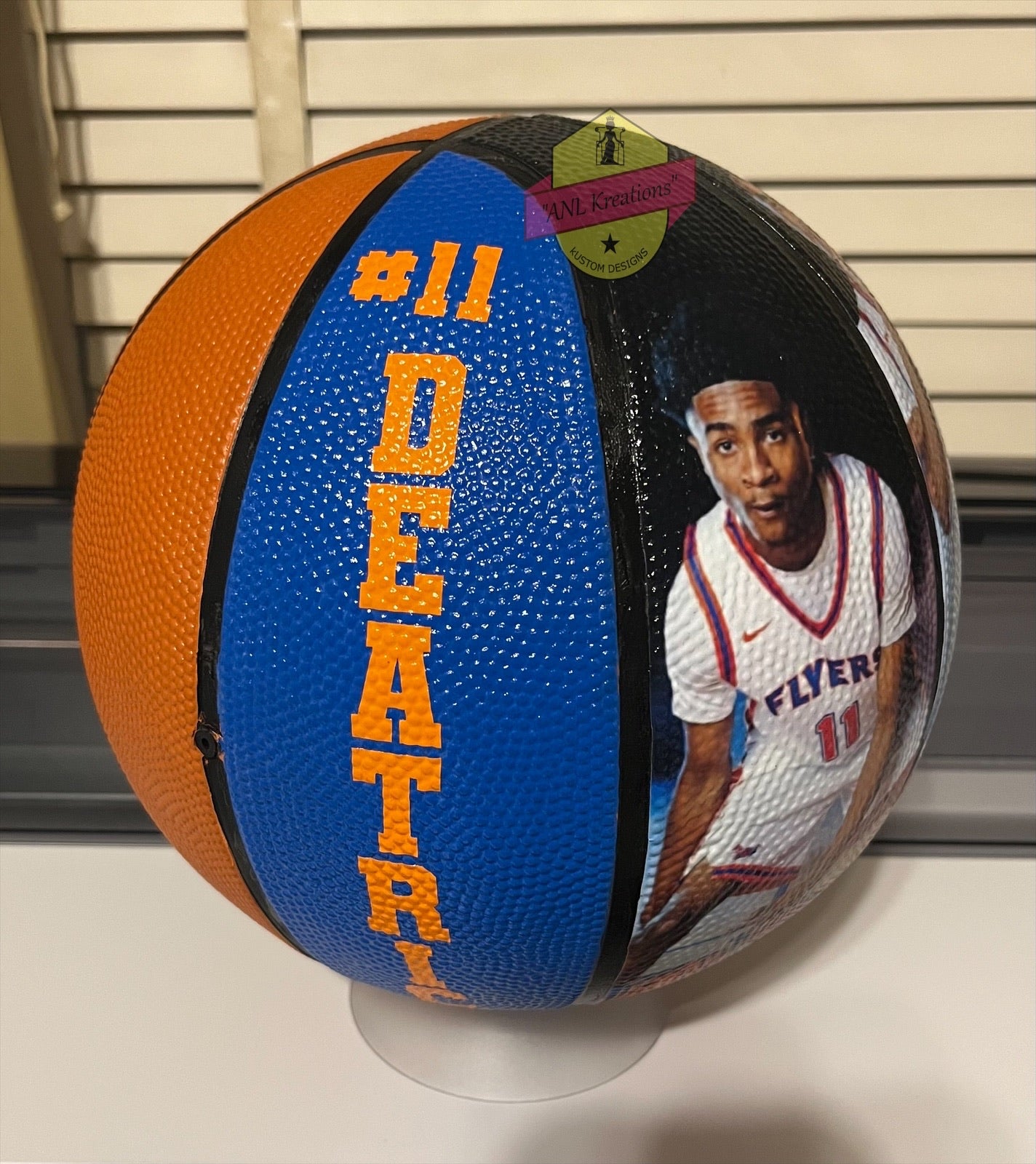 Customized Basketball or Football (For Display Purposes Only)