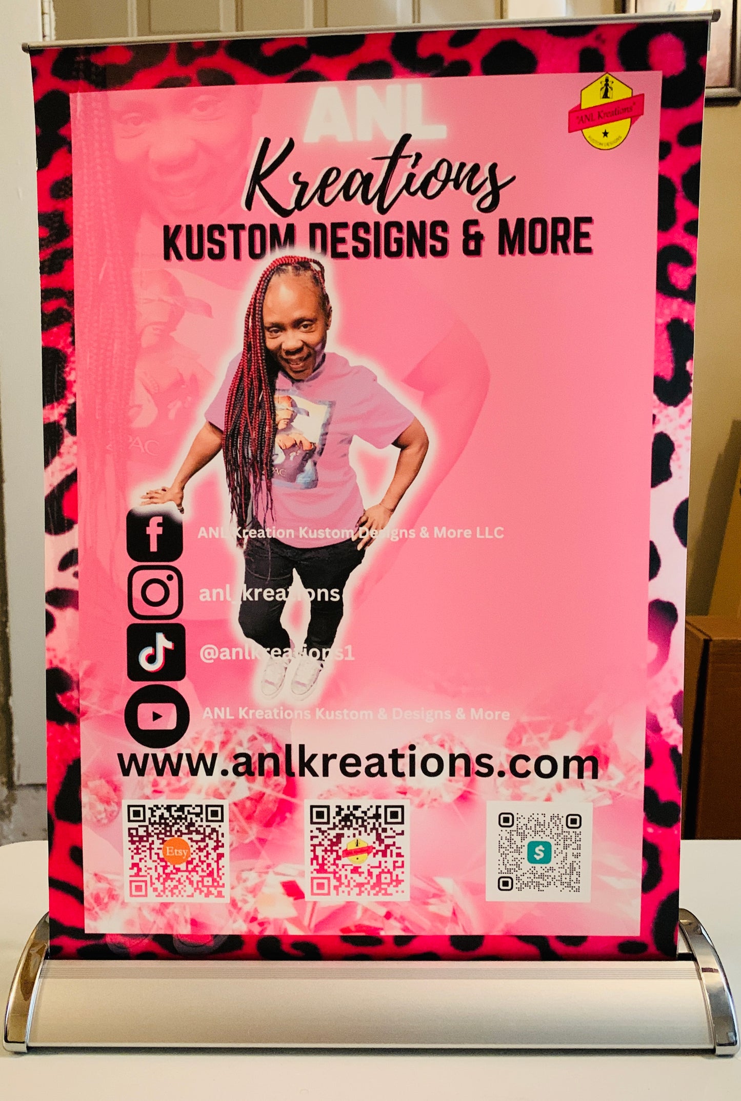 Mini Tabletop Retractable Banner