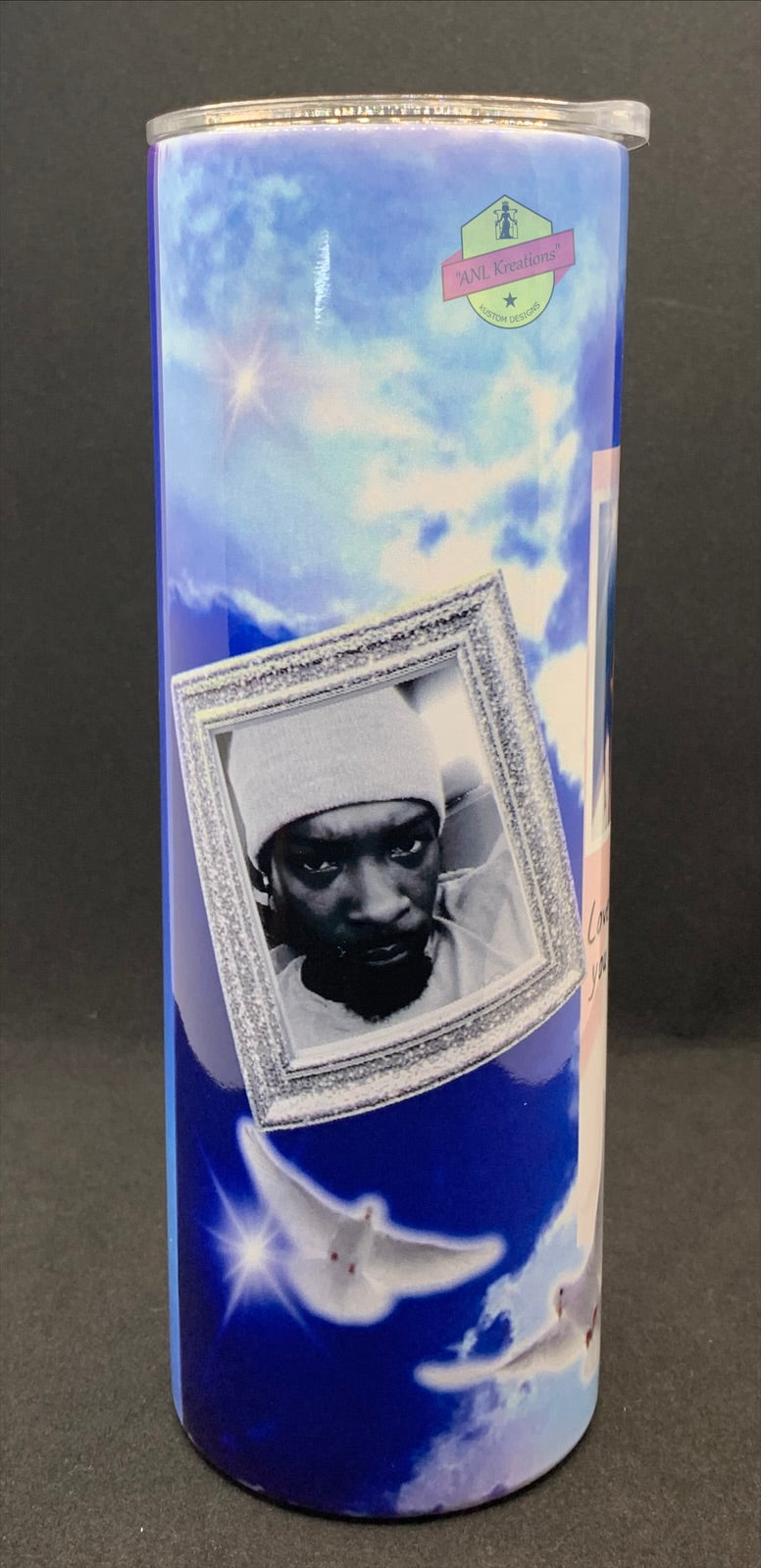 Customized 20oz Memorial Skinny Stainless Steel Tumbler
