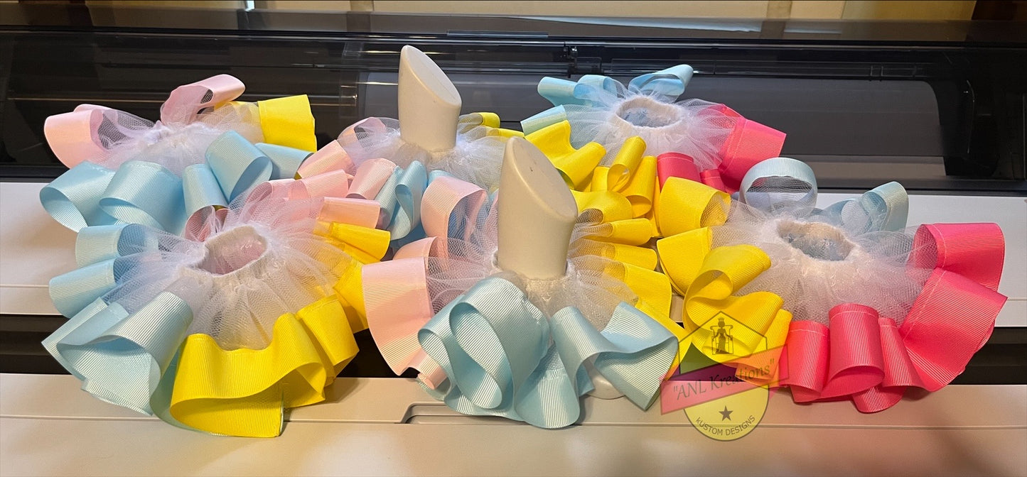 Custom Ruffle Socks, Custom Tu-Tu Sock, Ribbon Socks, Custom Anklets.