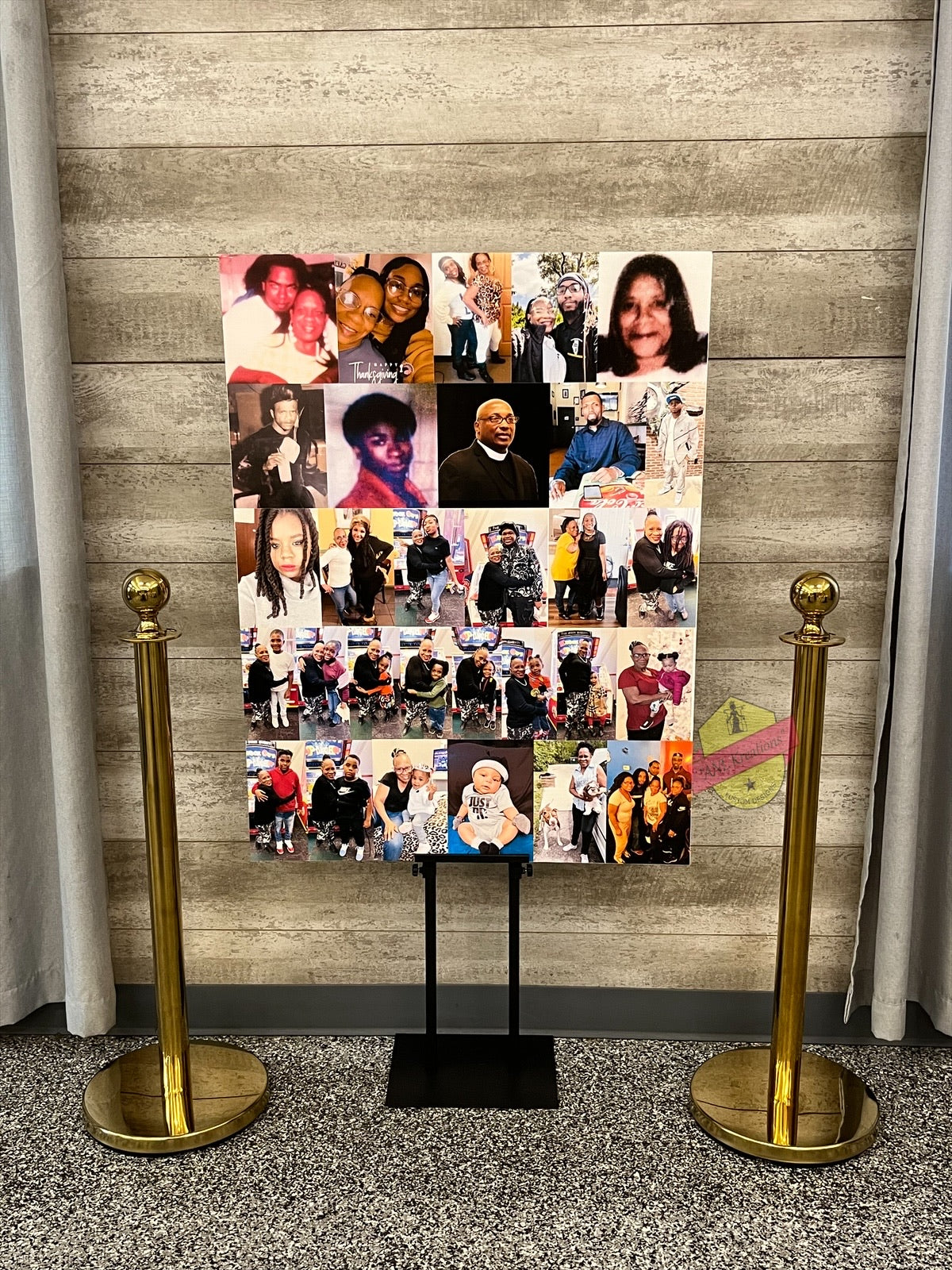 Custom Photo Board, Memorial Welcome Board