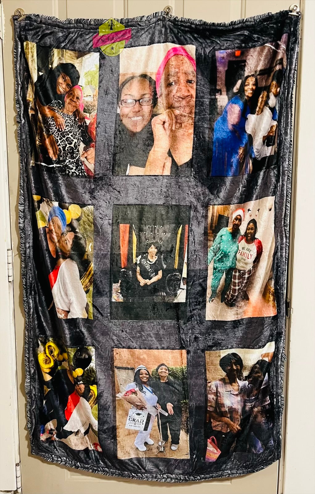 Custom Photo Blankets 9 Panel, 15 Panel or 20 Panel 40x60 inch, Memorial Blankets