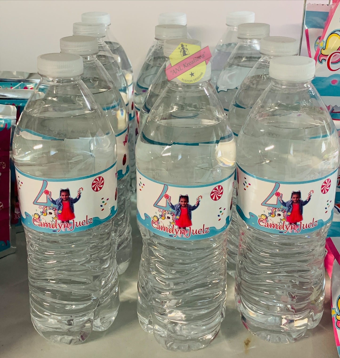 Custom Party Favors, Chip Bags, Treat Bags, Water Bottles, Candy Bars, Capri Suns, Kool Aid Jammers, Pringles, Foam Cups, Plastic Cups, Gabel Party Boxes, Clear Plastic Plates, Color/ Activity Books