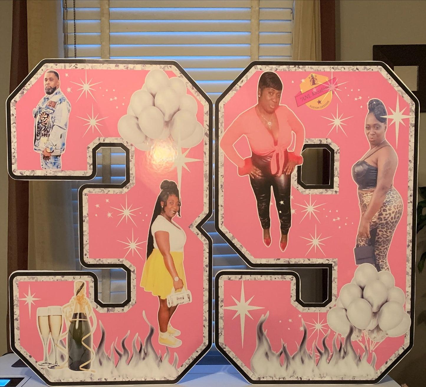 Custom Large Number Cut Outs