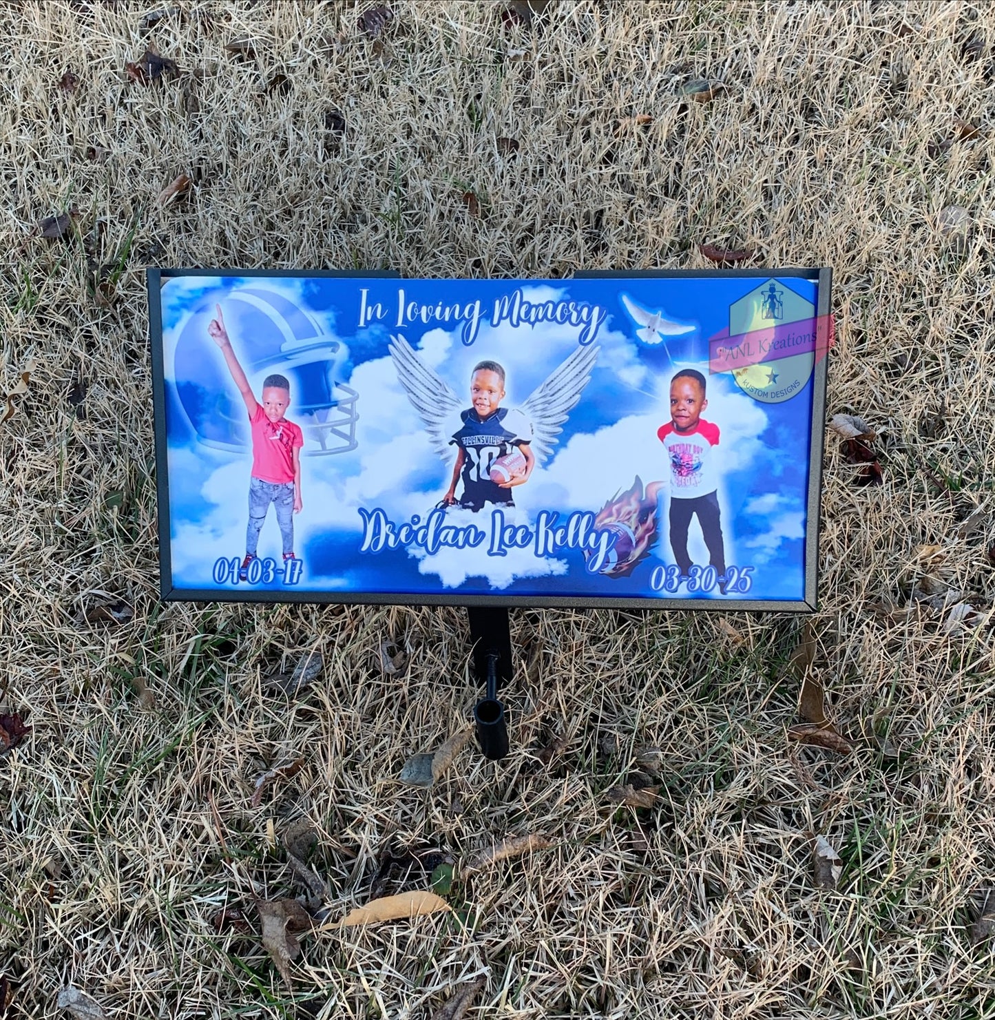 6x12 inch Temporary Memorial Grave Marker