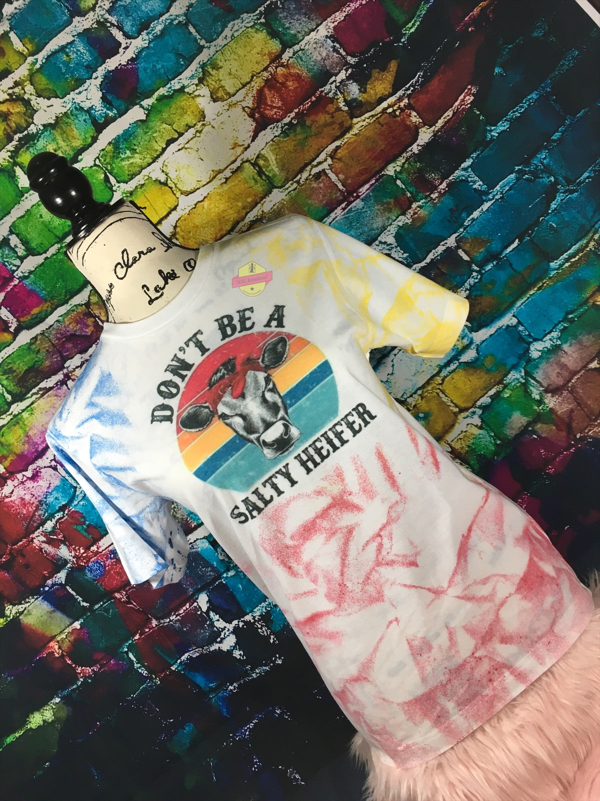 Don’t Be A Salty Heifer Custom TyeDye Shirt, Custom TyeDye Shirt, Salty Heifer Shirt.