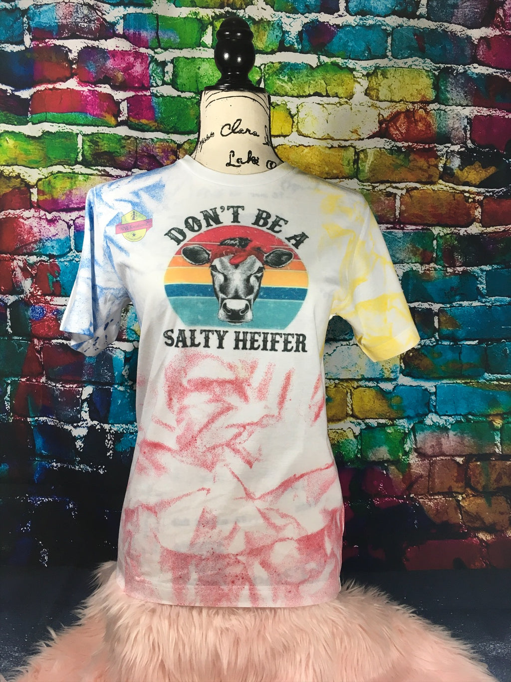 Don’t Be A Salty Heifer Custom TyeDye Shirt, Custom TyeDye Shirt, Salty Heifer Shirt.