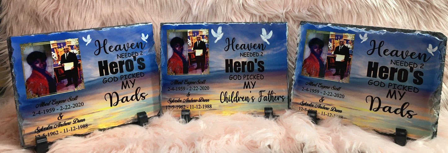 Personalized Memorial Plaques/Slates