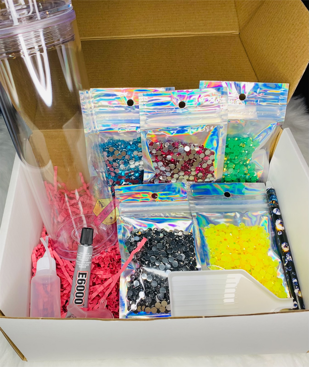 Rhinestone Bling Box Starter Kit with and without Tumbler